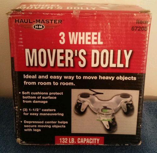 Lot of (3) Haul Master 3 Wheel Movers Dolly Furniture Mover Appliance Dolly