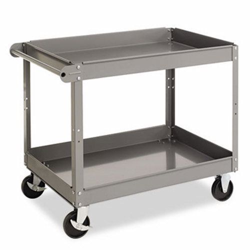 Tennsco Two-Shelf Metal Cart, 2-Shelf, 24w x 36d x 32h, Gray (TNNSC2436)