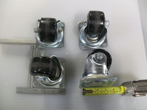 Industrial casters set of 4, heavy duty, 4x4 base 4 high for sale
