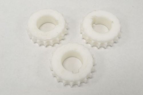 Lot 3 new conveyor chain double-ring sprocket 1-1/4in thermoplastic b224123 for sale
