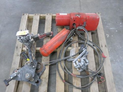 Dayton Electric Chain Hoist 1 Ton 2000lb 12ft lift with manual trolley