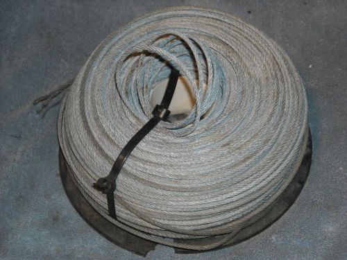 WIRE ROPE CABLE  1/8 INCH DIA  13 POUNDS  NEVER USED COIL