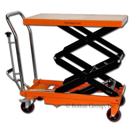 Bolton tools lift tables carts hydraulic double scissor table cart lifts 770 lb for sale