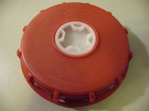 New schutz ibc 6&#034; tote/sprayer tank cap/top/lid for 275/330 gal tote  31 ha1 red for sale