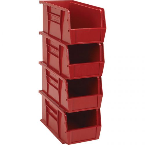 Quantum heavy-duty storage bins-4-pk. red #qus 230 r for sale