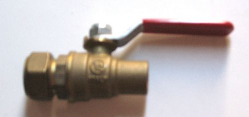 Giacomini 1/2&#034; 757x threaded to non-threaded ball valve w/copper tubing fitting for sale
