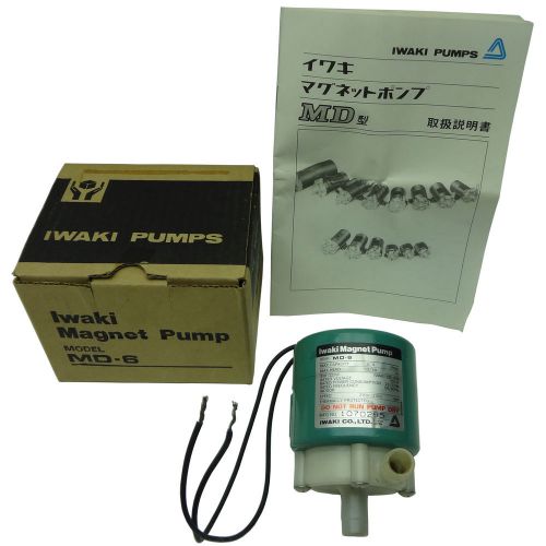 Iwaki magnet pump model md.6 mfg. no. 1070295, speed 2700/3100 rpm for sale