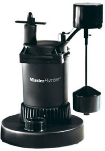 Master Plumber 1/3 HP, Plastic, Mechanical Submersible Sump Pump 539906