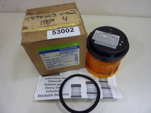 New edwards stack light 101fina-n5, amber / yellow #53002 for sale