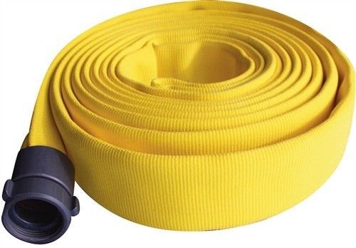 Double Jacket Fire Hose 1-1/2 inch x 50 feet coupled with M &amp; F NST-NH