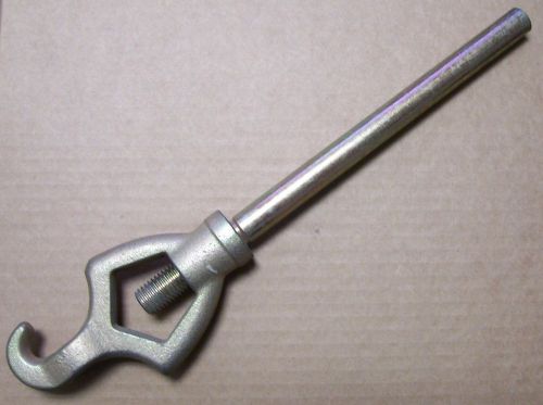 Adjustable Hydrant Wrench - new- plated steel