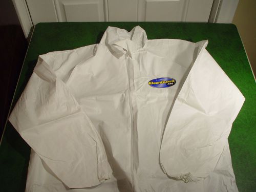 Lot of 5 Kleen Guard XL White Protective Coveralls
