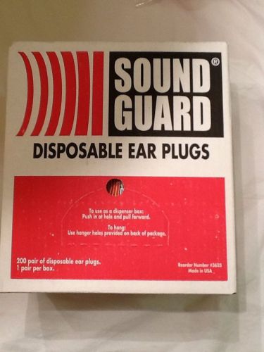 ear plugs safety disposable  200 pair per box soft type
