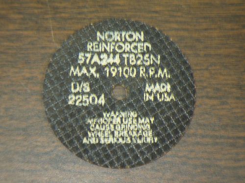 Norton 57A244-TB25N 4&#034;x1/8&#034;x3/8&#034; Reinforced Cut-Off Wheels (5)