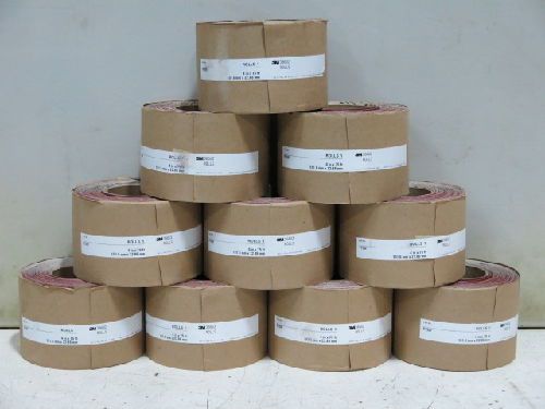 10 3M 366UZ SANDING ROLLS, 4&#034; X 75 FT., GRADE: P150F