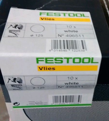 Festool 125/115 10 white vlies 496511 New