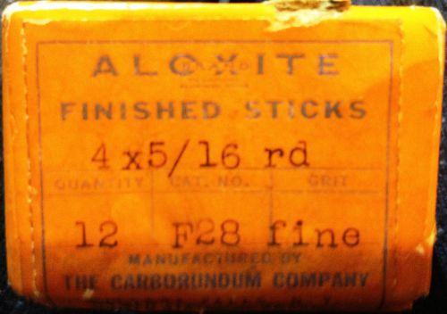 Fine Superior Grade Carborundum Files ROUND 5/16&#034; x 4&#034;