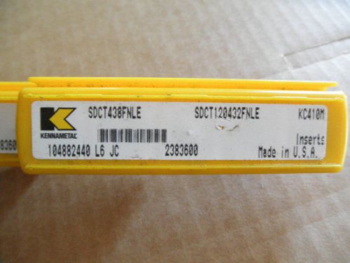 FIVE KENNAMETAL SDCT438FNLE SDCT120432FNLE KC410 INSERT  a7