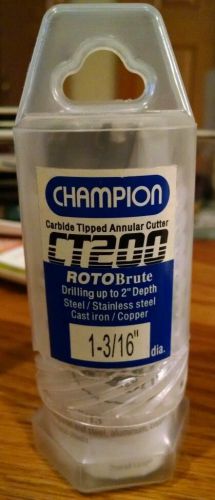 Champion Annular Cutters Carbide tipped Size 1-3/16&#034; 2&#034; depth cut