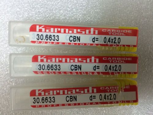 Micro ball end mill - karnasch 30.633.004.02 - see photo for catalog description for sale