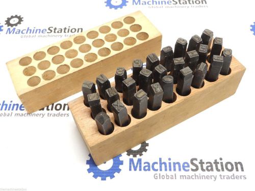 YOUNG BROS. GRUV-GRIP MACHINE MADE 1/4&#034; STEEL LETTER STAMPS PUNCHES - SV