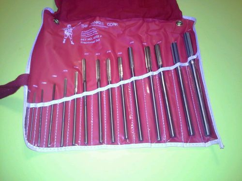 New yankee corporation #40-32p hss chucking reamer set 1/16 to 1/2 round shank for sale