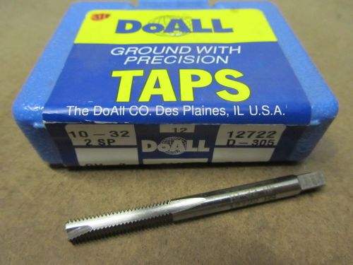 12 pcs doall 10-32 spiral point h2 taps 2 flutes bottom bottoming 12722 usa for sale