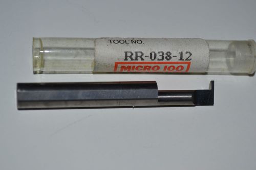 Micro 100 RR-038-12 Carbide Groving Bar