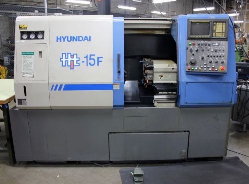 #hit-15f hyundai 17.3&#034; x 18&#034;cc two-axis cnc lathe / turning center (new 1997) for sale