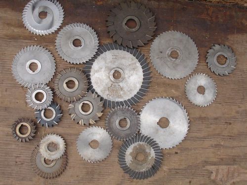 Milling Cutters lot of 19 assorted milling cutter