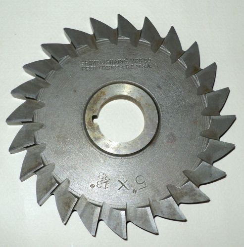 Brown &amp; sharpe cutter 5&#034;x 13/32&#034; side cutting milling machinist tool for sale