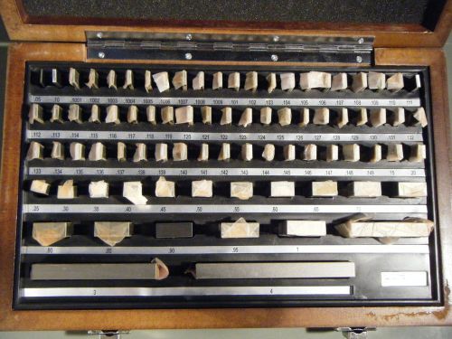 Fowler 53-672-081 gage block set 81 piece .05-4.00&#034; for sale