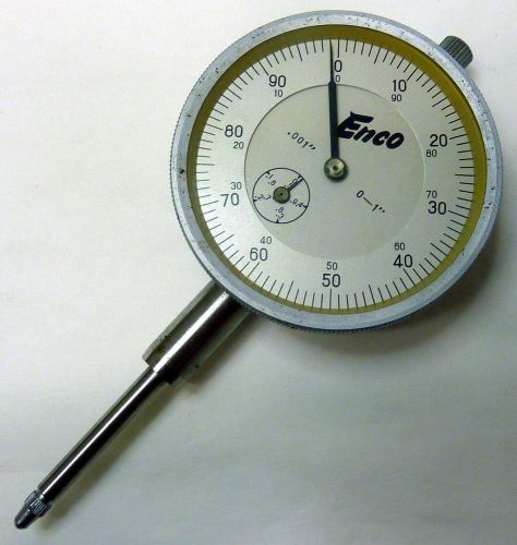 Vintage enco 040553 dial indicator depth feeler gauge .001&#034; 0-1&#034; for sale