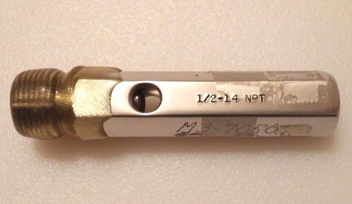 *NICE* 1/2 14 NPT PIPE THREAD PLUG GAGE MACHINIST TOOLING INSPECTION N.P.T. .500