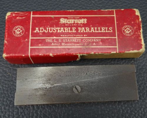 Starrett adjustable parallel # 154-c - vintage -1 piece only for sale