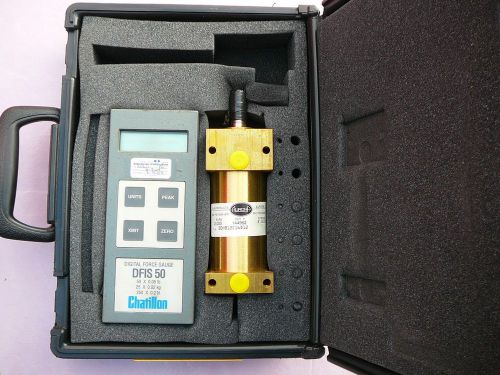 Chatillon Force Tester DFIS 50 with Aurora Cylinder 2&#034; Bore x 2&#034; Stroke