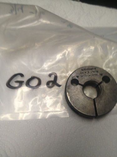 3/4-16 nf-1 thread ring go gauge gage woodworth  free shipping  go2 for sale