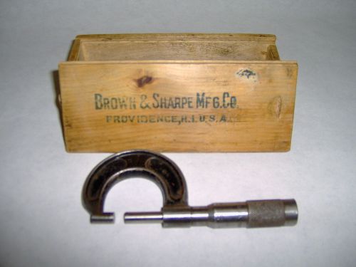 Brown &amp; sharp micrometer in box for sale