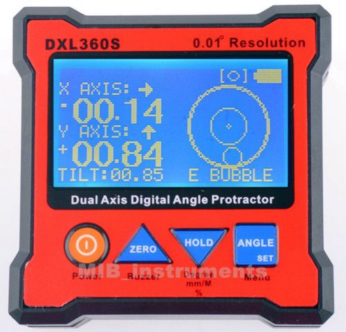 DXL360S GYRO +GRAVITY 2 in 1 Digital Protractor Inclinometer Level Box U.K store