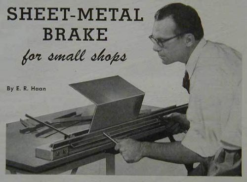 27&#034; Sheet Metal Brake How-To Build PLANS *20 guage steel