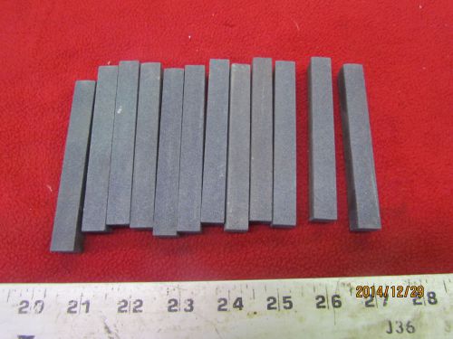 (12) new 1/2 x 1/2 x 4 fine silicone honing stones            b-0299-2 for sale