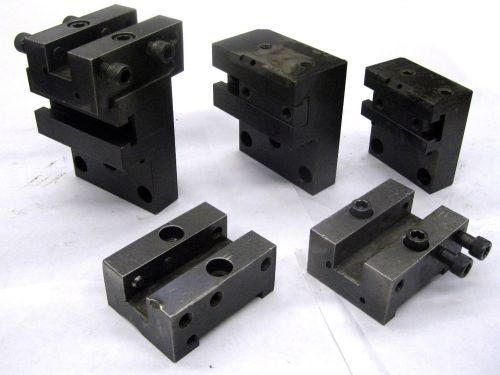 MORI SEIKI Tool Holders Lot Square Block &amp; Right Angle - Previously used on SL-4