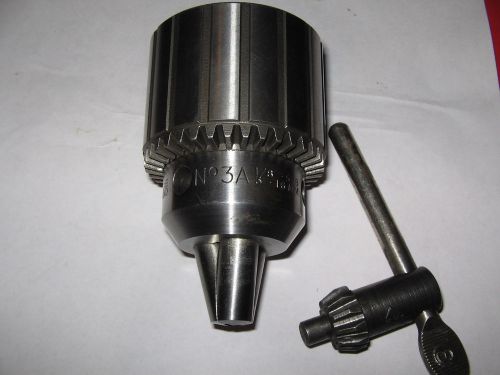 Jacobs # 3a drill chuck/key,  jt3 mount, 1/8-5/8&#034; capacity,nos for sale