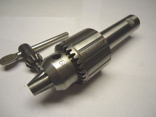 JACOBS No. 6A DRILL CHUCK 1&#034; STRAIGHT SHANK 0 TO 1/2&#034; W/KEY