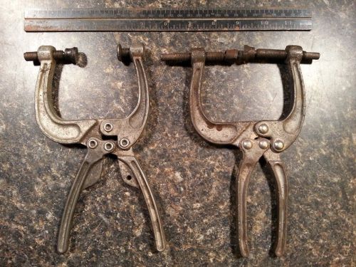 2 de-sta-co squeeze action locking toggle clamp pliers for sale