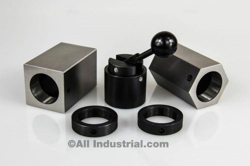 New 5c collet block set- square, hex, rings &amp; collet closer holder for sale