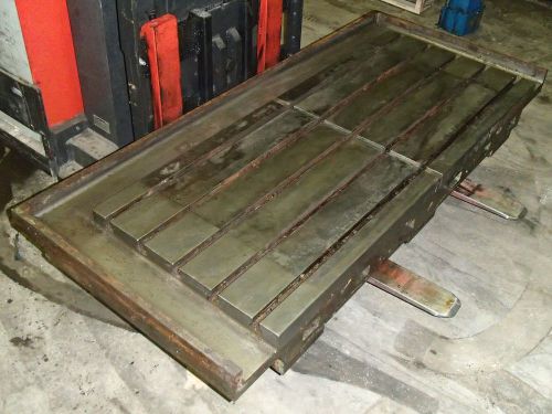 71&#034; x 30&#034; steel welding t-slotted table cast iron layout plate weld fixture for sale
