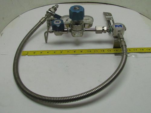 Mmn-0997-sa single stage/station manifold for 3% co2/n2 ss high purity regulator for sale