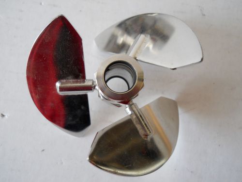 Stainless Steel Fermenter Agitator Process Mixer Pitched Blade 5&#034; Mix Stir Prop