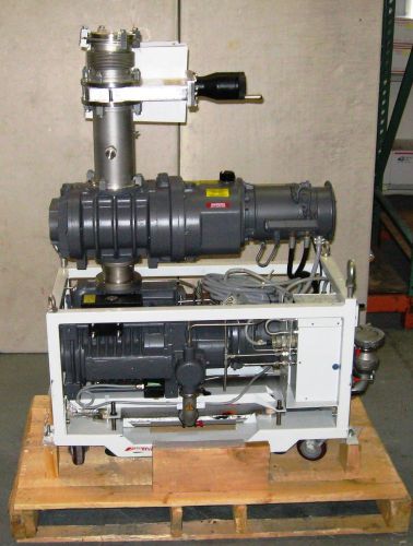 Boc edwards dry vacuum pump qdp80 with qmb500 blower &amp; gvi 100m gate valve, new for sale